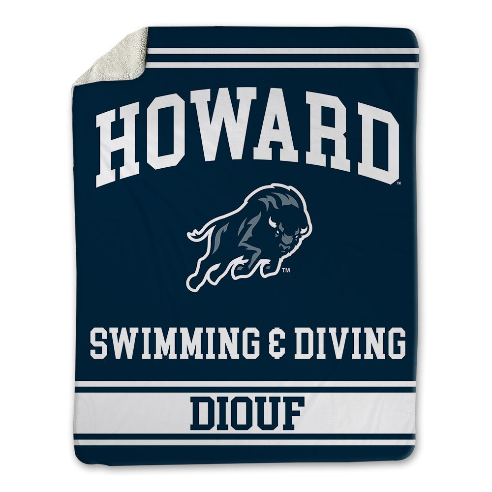 Howard - NCAA Men's Swimming & Diving : Ibrahima Diouf - Blanket-0