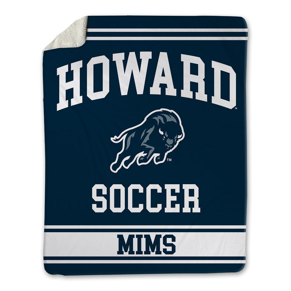 Howard - NCAA Men's Soccer : Justin Mims - Blanket-0