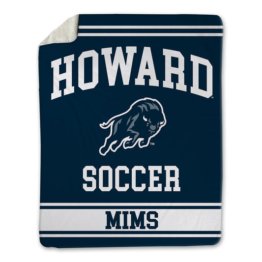 Howard - NCAA Men's Soccer : Justin Mims - Blanket-0
