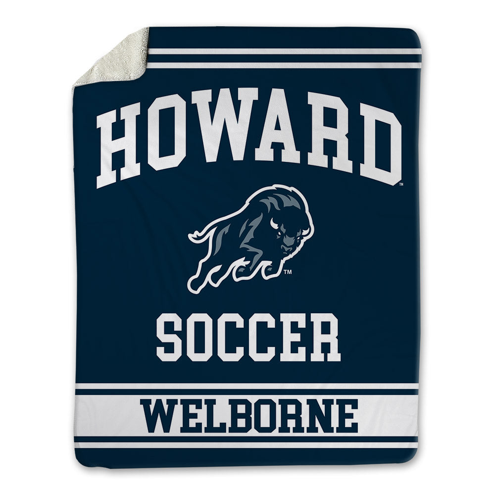 Howard - NCAA Men's Soccer : Rayce Welborne - Blanket-0