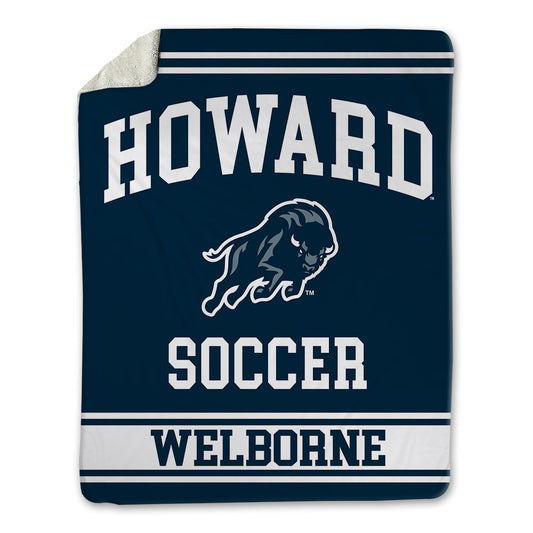 Howard - NCAA Men's Soccer : Rayce Welborne - Blanket-0