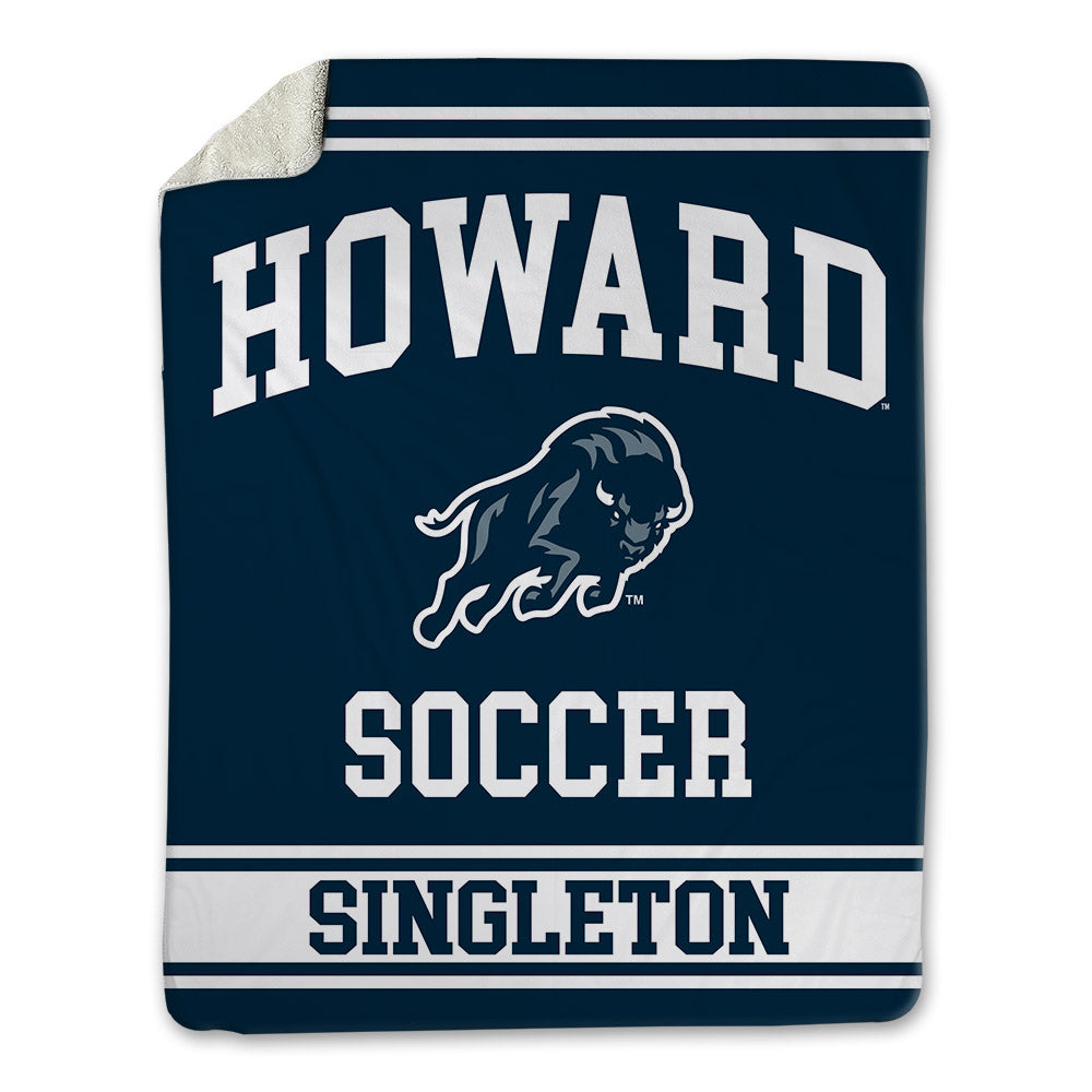 Howard - NCAA Men's Soccer : Joshua Singleton - Blanket-0