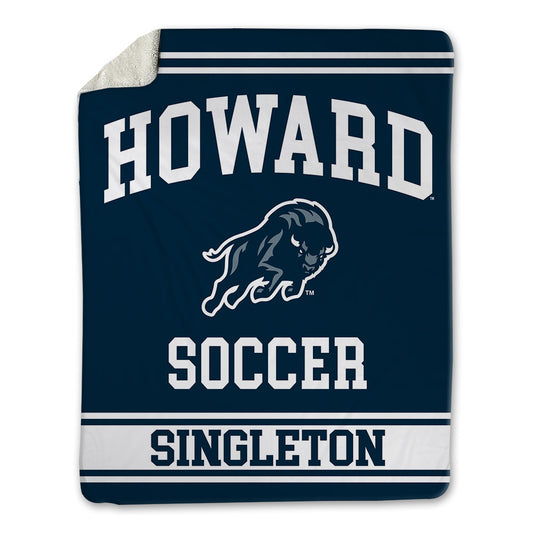 Howard - NCAA Men's Soccer : Joshua Singleton - Blanket-0