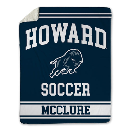 Howard - NCAA Women's Soccer : Courtney Mcclure - Blanket-0