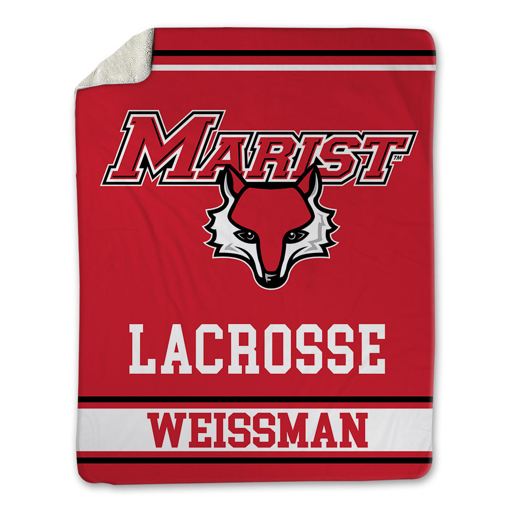Marist - NCAA Men's Lacrosse : Andrew Weissman - Blanket-0