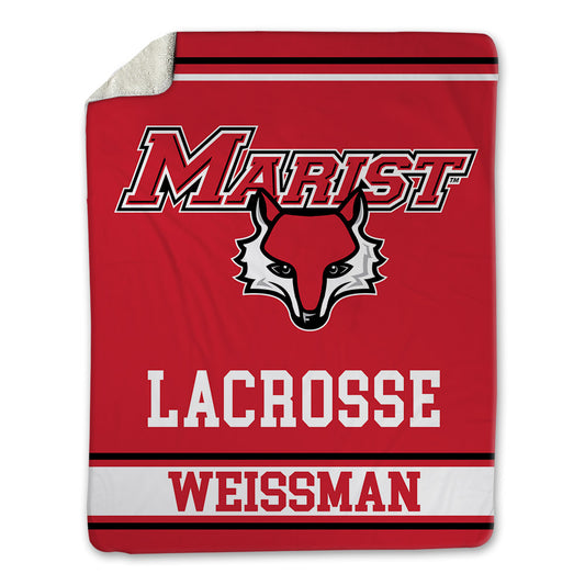 Marist - NCAA Men's Lacrosse : Andrew Weissman - Blanket-0