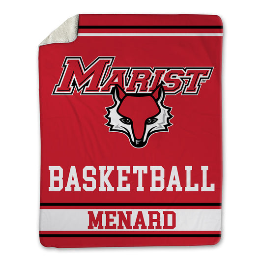 Marist - NCAA Men's Basketball : Justin Menard - Blanket-0