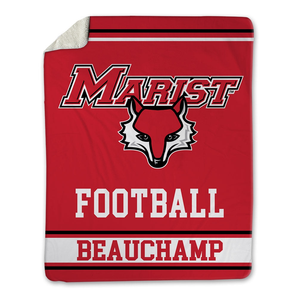 Marist - NCAA Football : Reece Beauchamp - Blanket-0