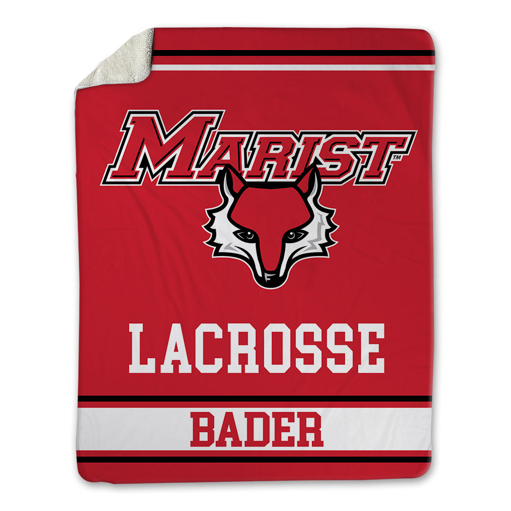 Marist - NCAA Men's Lacrosse : Mason Bader - Blanket-0