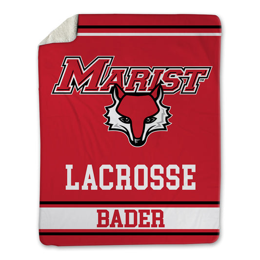 Marist - NCAA Men's Lacrosse : Mason Bader - Blanket-0