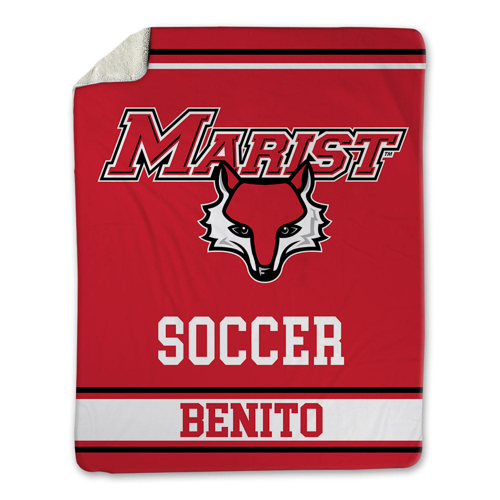 Marist - NCAA Women's Soccer : Riley Benito - Blanket-0