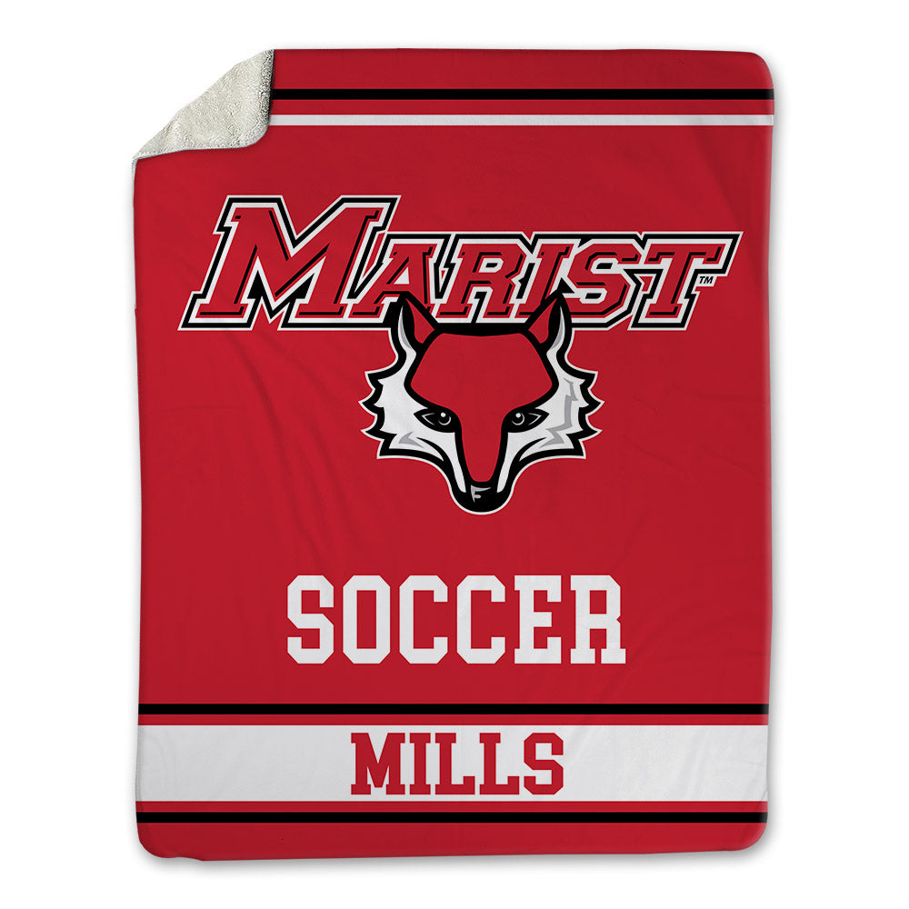 Marist - NCAA Women's Soccer : Riley Mills - Blanket-0