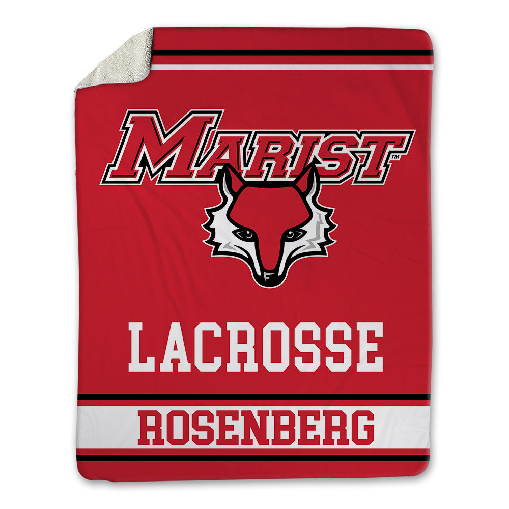 Marist - NCAA Men's Lacrosse : Happy Rosenberg - Blanket-0