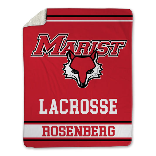 Marist - NCAA Men's Lacrosse : Happy Rosenberg - Blanket-0