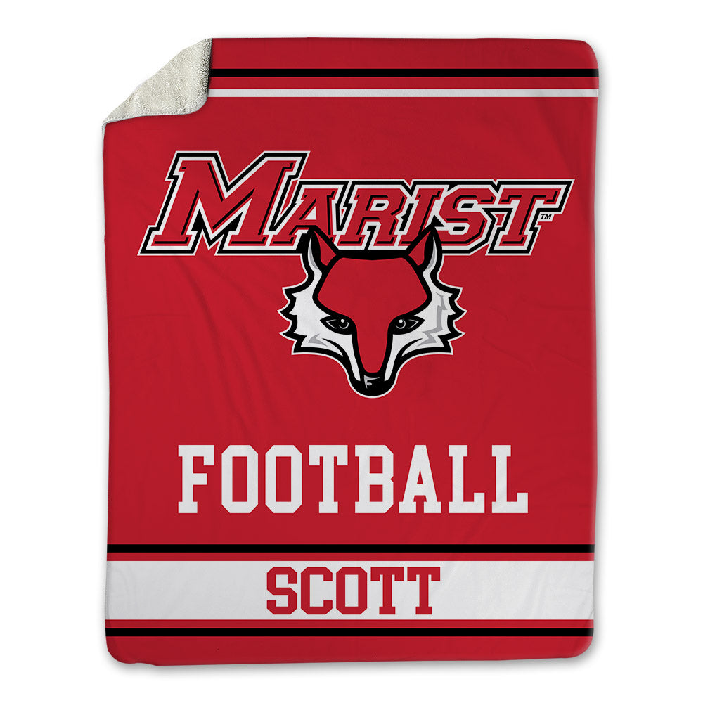 Marist - NCAA Football : Maurice Scott - Blanket-0