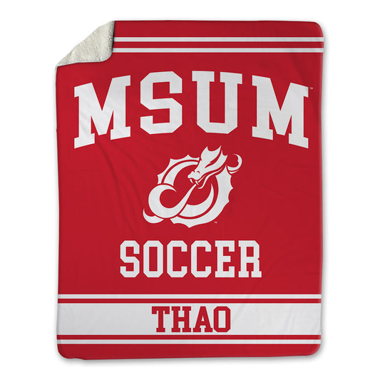 MSUM - NCAA Women's Soccer : Jillian Thao - Blanket-0