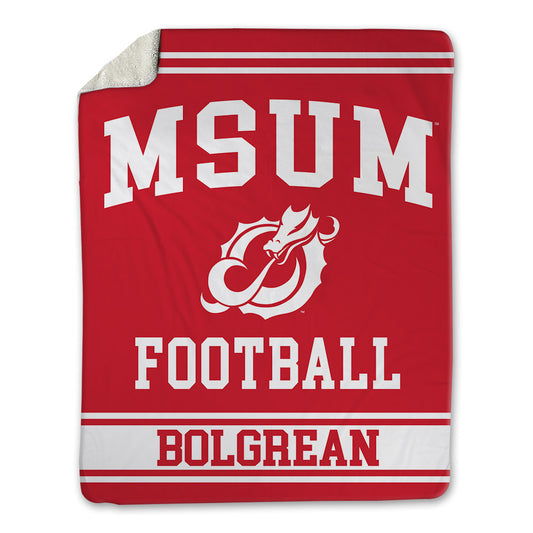 MSUM - NCAA Football : Gannon Bolgrean - Blanket-0