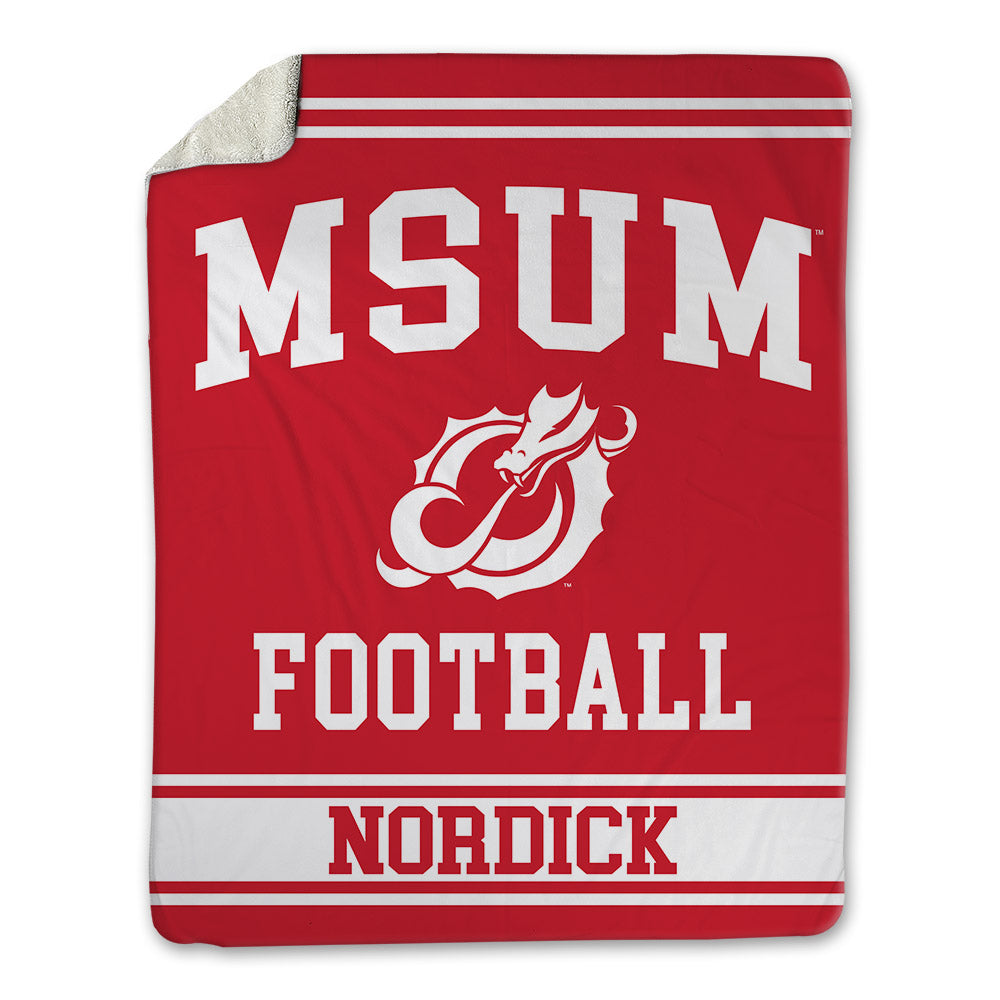 MSUM - NCAA Football : Kaisen Nordick - Blanket-0