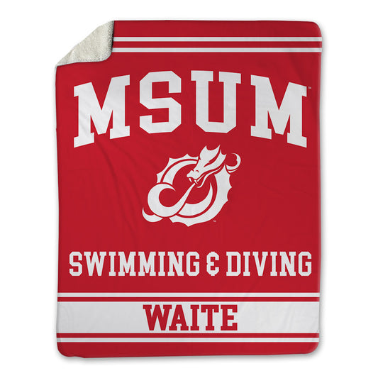 MSUM - NCAA Women's Swimming & Diving : Roslyn Waite - Blanket-0