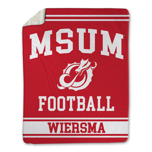 MSUM - NCAA Football : Evan Wiersma - Blanket-0