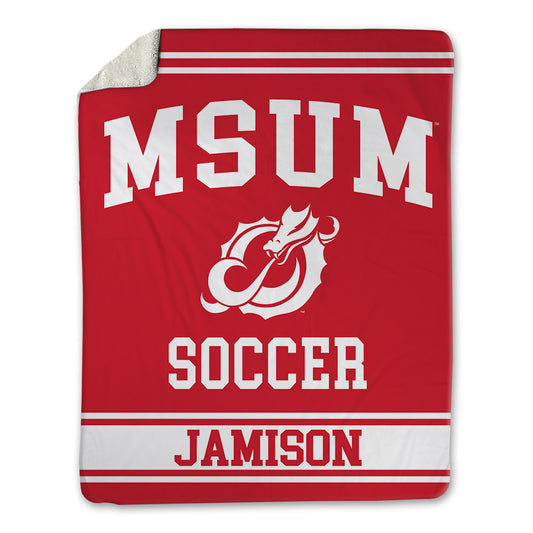 MSUM - NCAA Women's Soccer : Emma Jamison - Blanket-0