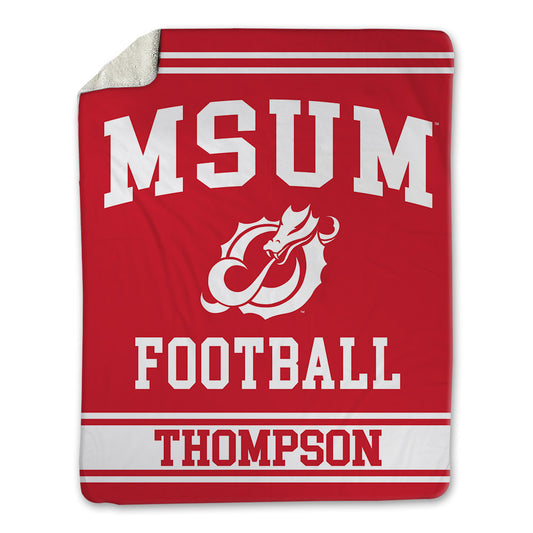 MSUM - NCAA Football : Eli Thompson - Blanket-0