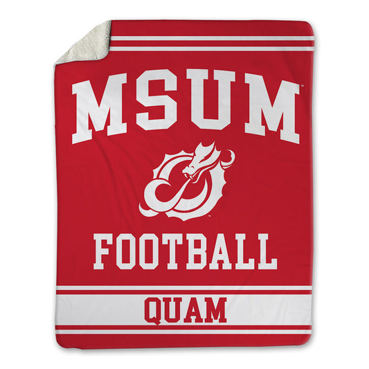 MSUM - NCAA Football : Carson Quam - Blanket-0
