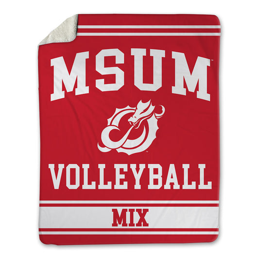 MSUM - NCAA Women's Volleyball : Natalie Mix - Blanket-0