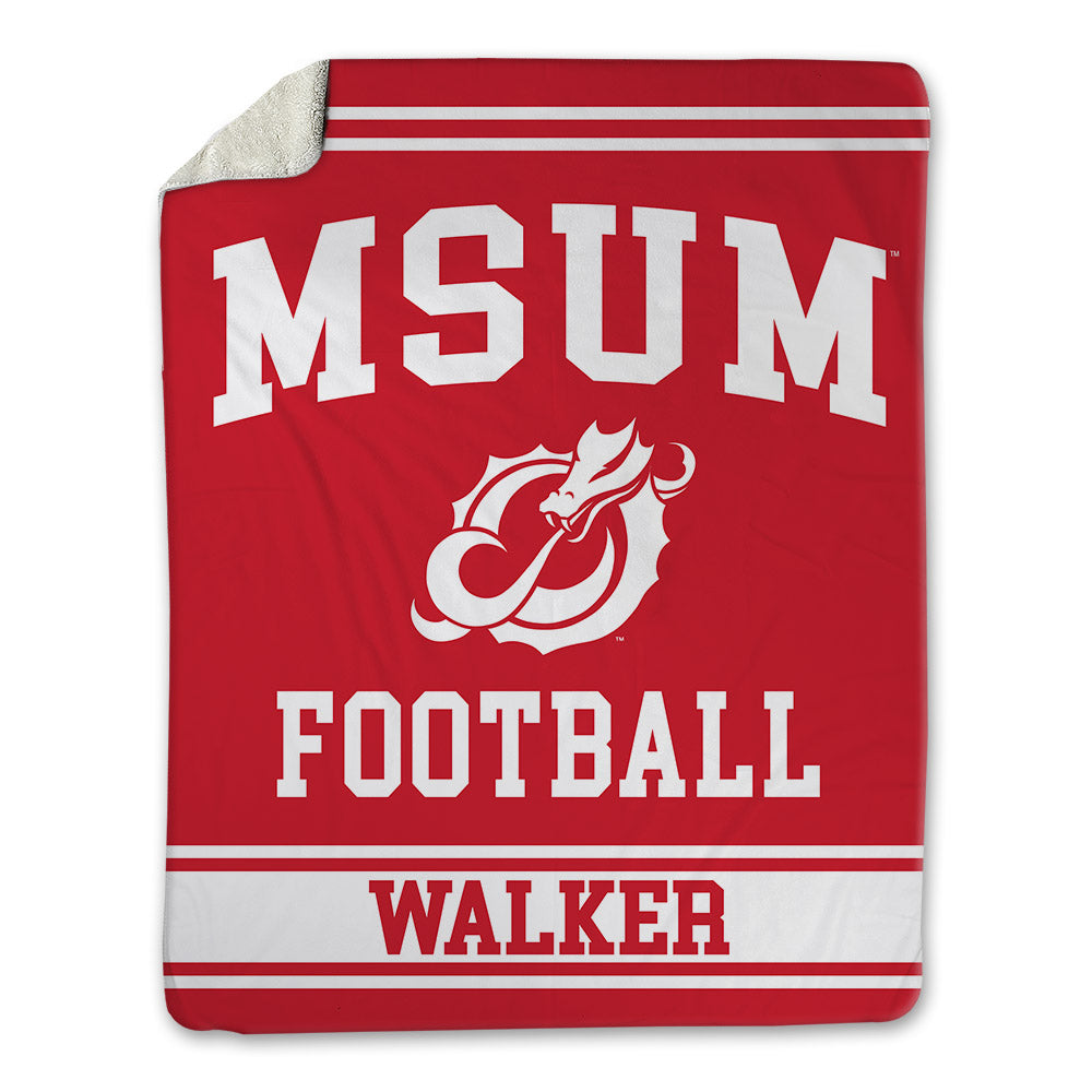 MSUM - NCAA Football : Harrison Walker - Blanket-0
