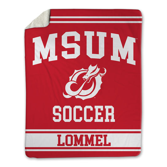 MSUM - NCAA Women's Soccer : Ellie Lommel - Blanket-0