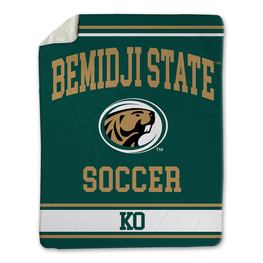 Bemidji State - NCAA Women's Soccer : Megan Ko - Blanket-1