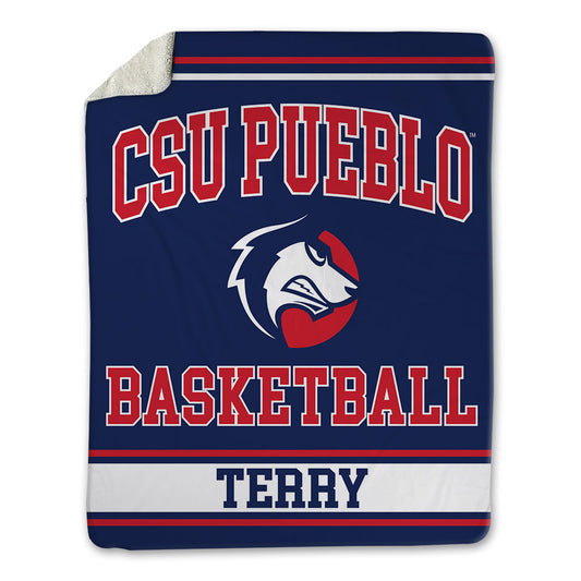 CSU Pueblo - NCAA Men's Basketball : Mac Terry - Blanket-0