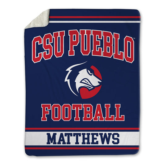 CSU Pueblo - NCAA Football : Jessie Matthews - Blanket-0