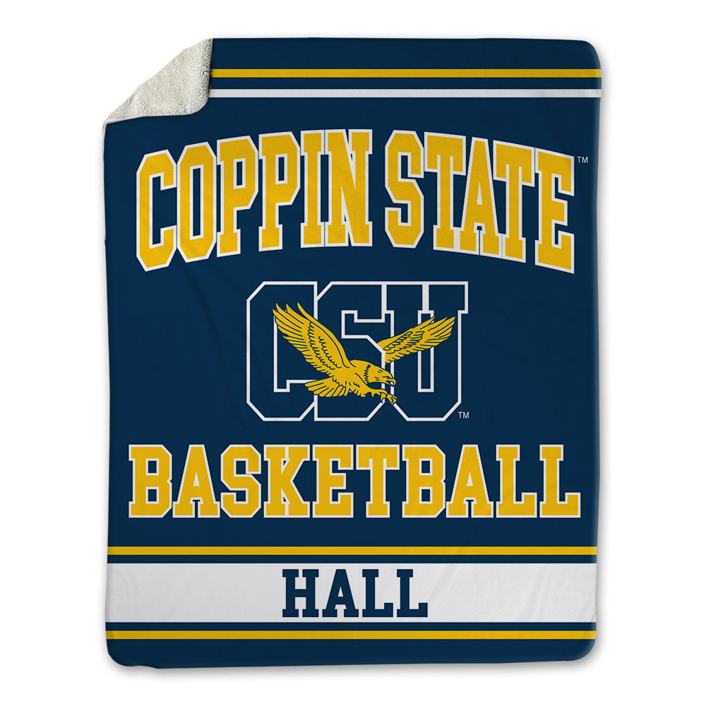 Coppin State - NCAA Men's Basketball : Demariontay Hall - Blanket-1