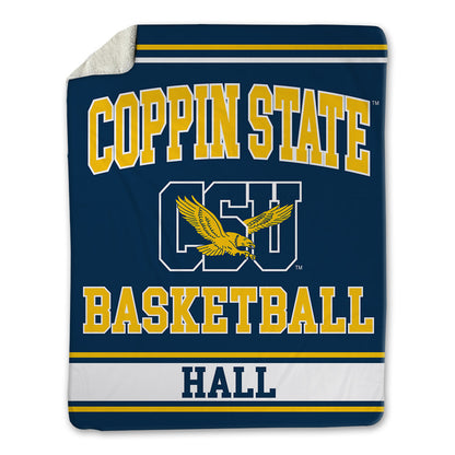 Coppin State - NCAA Men's Basketball : Demariontay Hall - Blanket-1