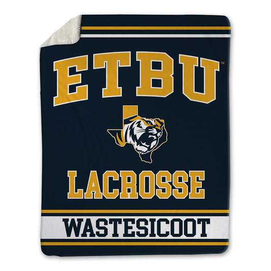 ETBU - NCAA Men's Lacrosse : Ryder Wastesicoot - Blanket-0