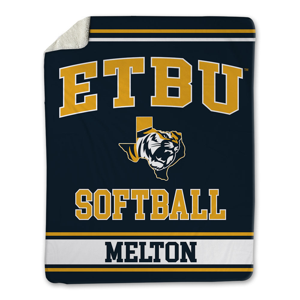 ETBU - NCAA Softball : Maddie Melton - Blanket-0