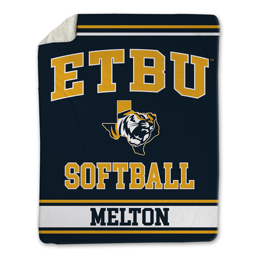 ETBU - NCAA Softball : Maddie Melton - Blanket-0