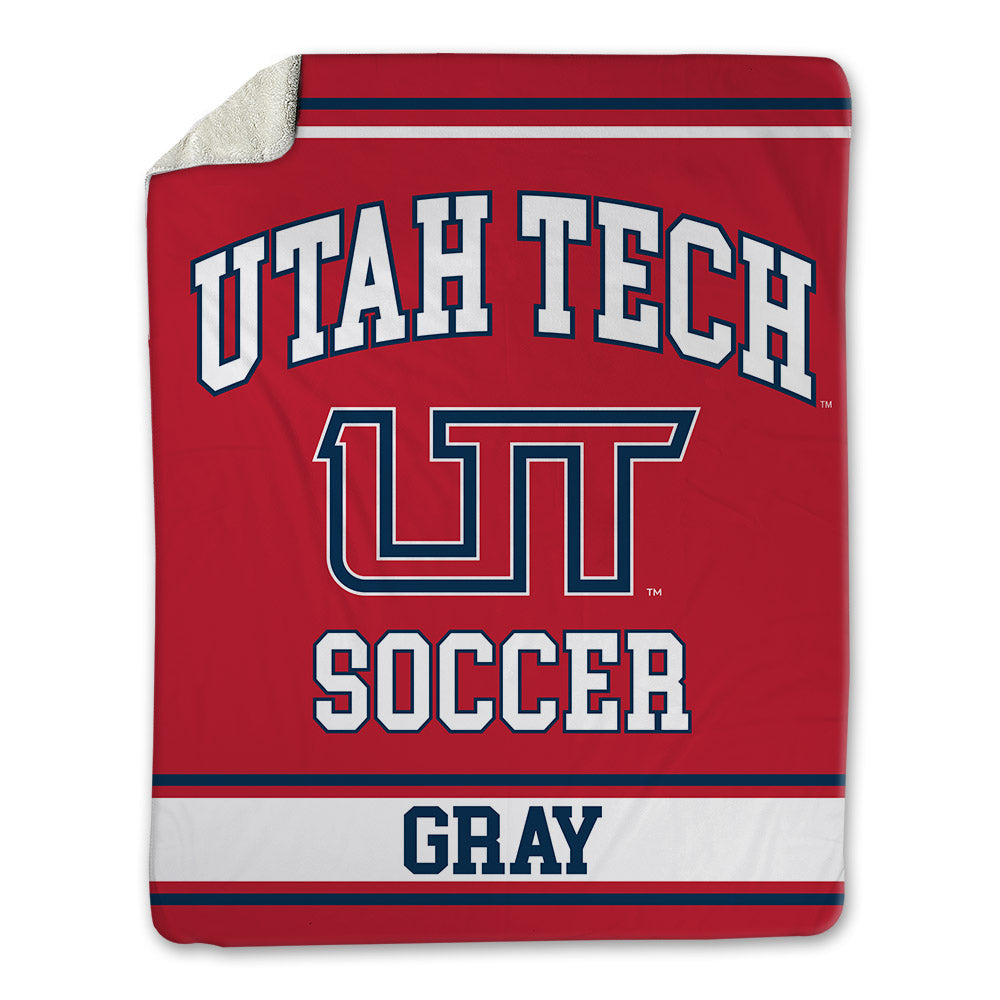 Utah Tech - NCAA Men's Soccer : Caellum Gray - Blanket-0