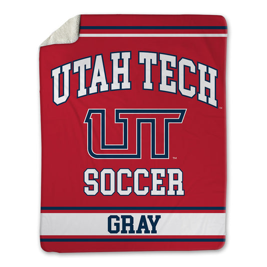 Utah Tech - NCAA Men's Soccer : Caellum Gray - Blanket-0