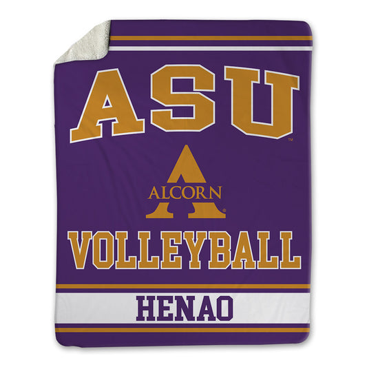 Alcorn - NCAA Women's Volleyball : Juliana Henao - Blanket-0