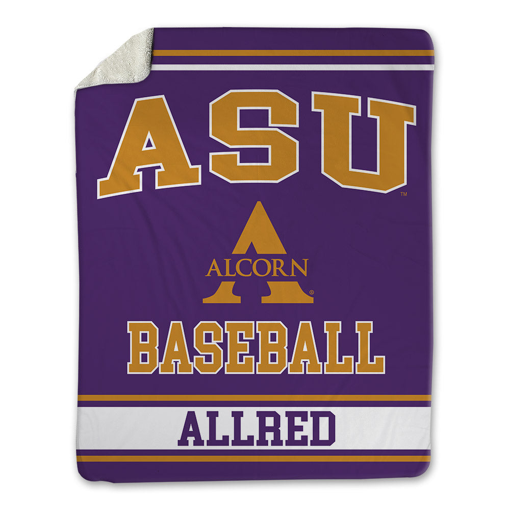 Alcorn - NCAA Baseball : Hank Allred - Blanket-0