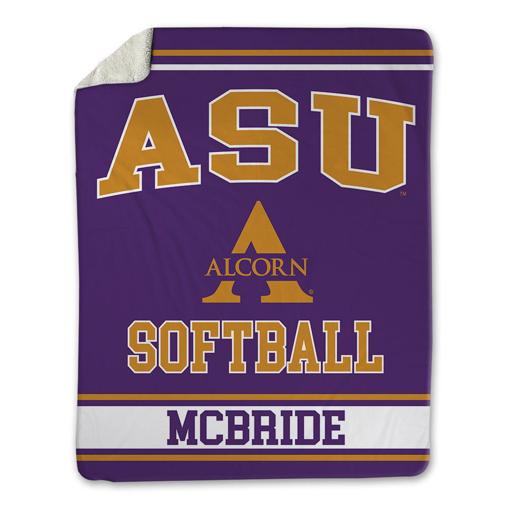 Alcorn - NCAA Softball : Rajayla McBride - Blanket-0