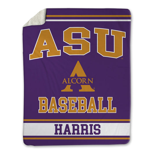Alcorn - NCAA Baseball : Cooper Harris - Blanket-0