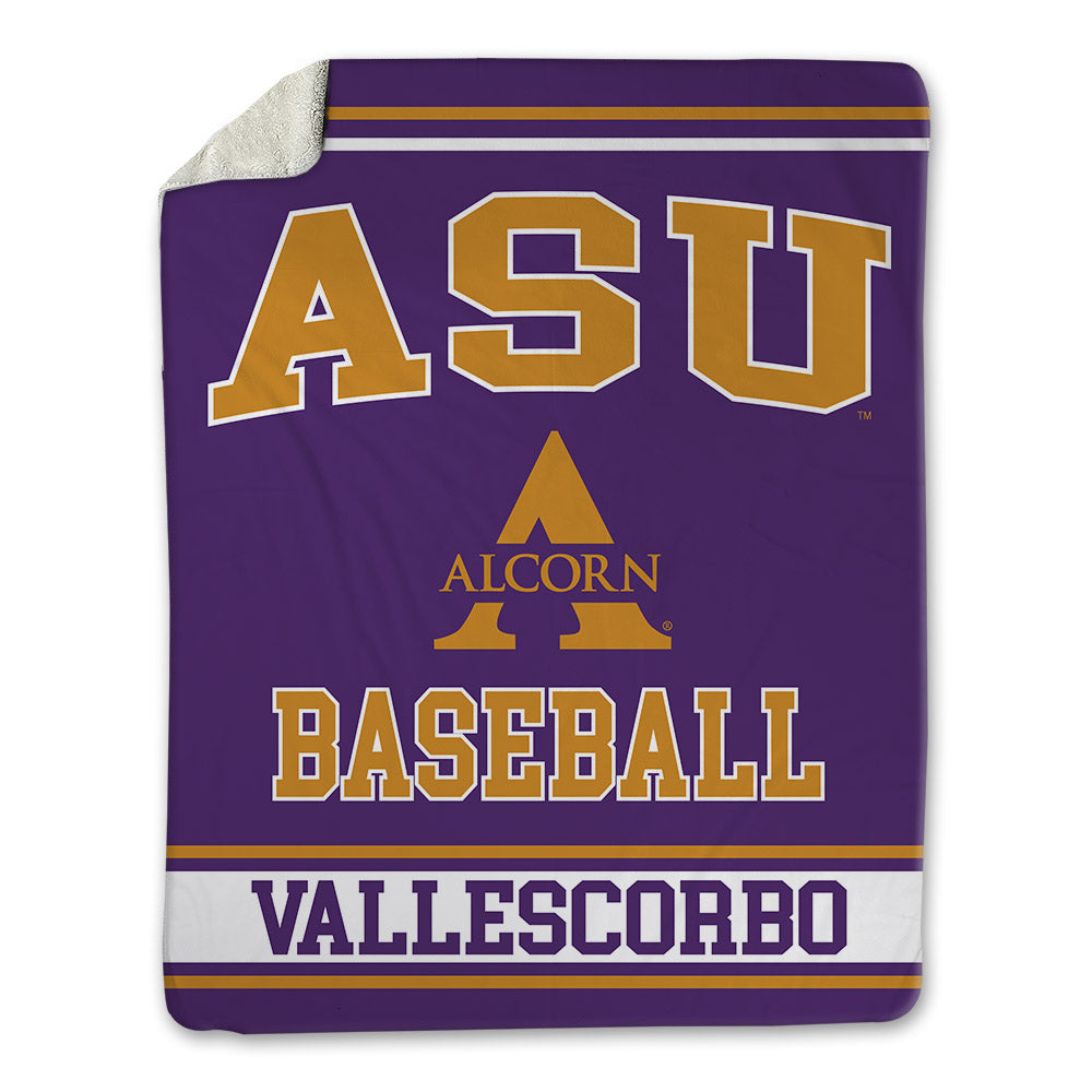 Alcorn - NCAA Baseball : Adrian Vallescorbo - Blanket-0