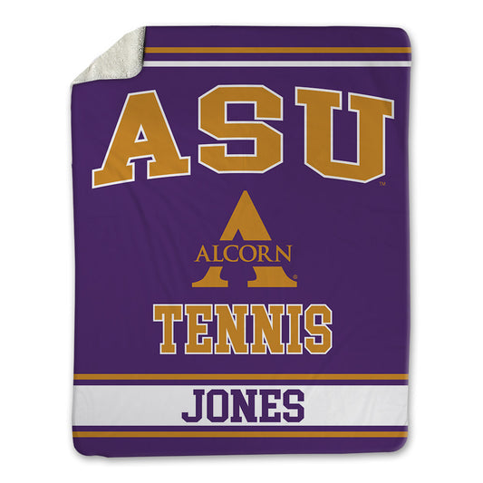 Alcorn - NCAA Men's Tennis : Jeremiah Jones - Blanket-0
