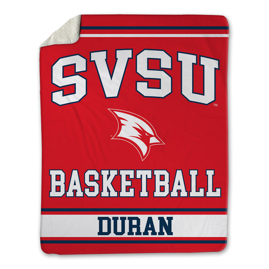 Saginaw Valley - NCAA Men's Basketball : Aidan Duran - Blanket-0