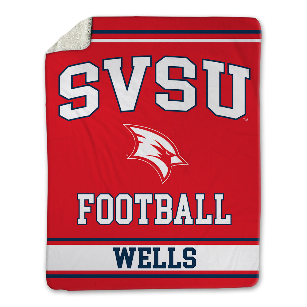 Saginaw Valley - NCAA Football : Aelijah Wells - Blanket-0