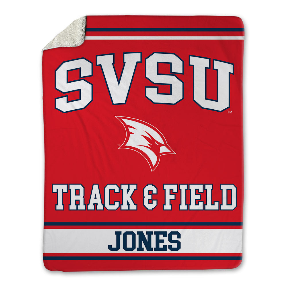 Saginaw Valley - NCAA Men's Track & Field : Aaron Jones - Blanket-0