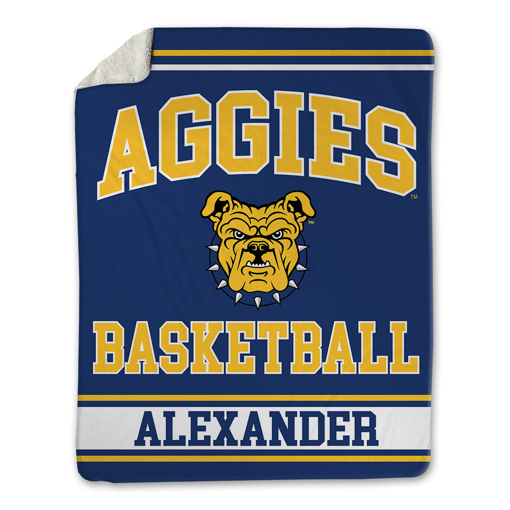 North Carolina A&T - NCAA Women's Basketball : Drew Alexander - Blanket-0